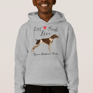 Camiseta Live Laugh Love a German Shorired Pointer
