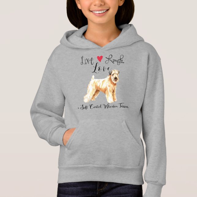 Camiseta Live Laugh Love a Wheaten (Frente)