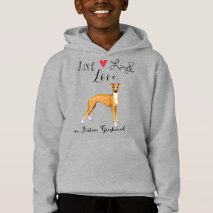 Camiseta Live Laugh Love an Italian Greyhound Hoodie