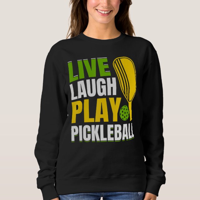 Camiseta Live Laugh Play Pickleball (Frente)