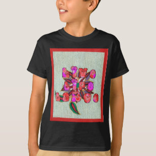 Camiseta "Live Life Large", Impressão de Arte