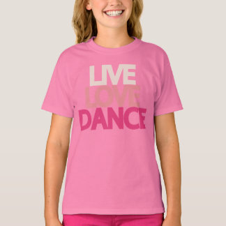 Camiseta Live Love Dance Youth Ringer