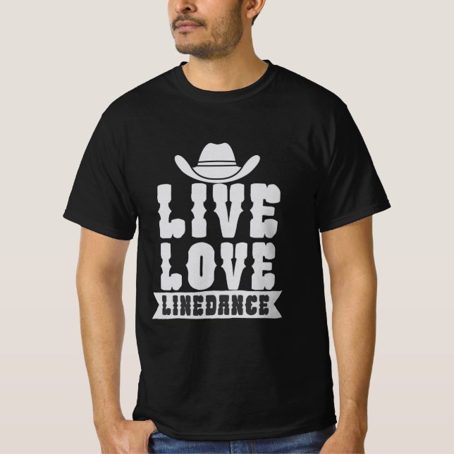 Camiseta Live Love Linedance (Frente)
