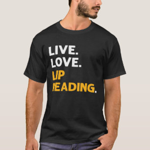 Camiseta Live Love Lip Leitura de Sinal ASL Hand Linguagem