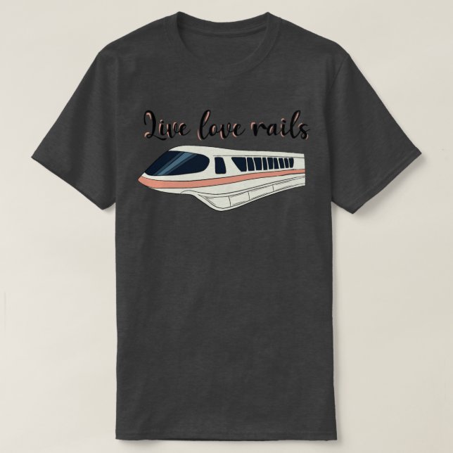 Camiseta Live Love Rails - Presente Perfeito (Frente do Design)