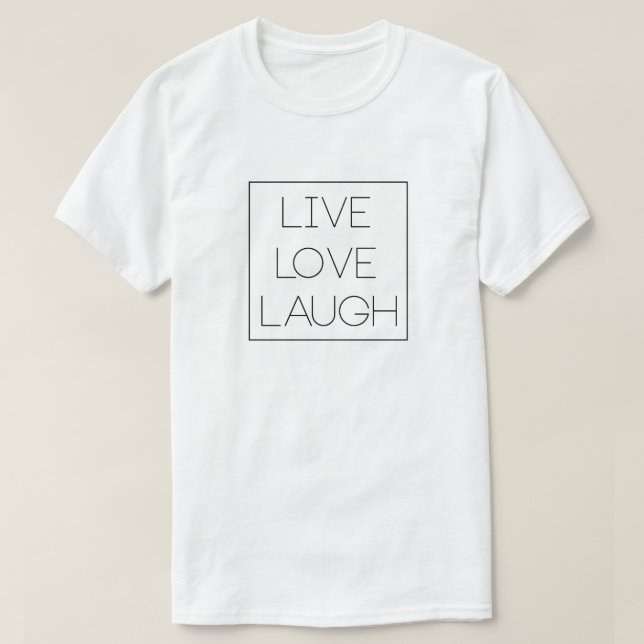 Camiseta Live, Love, Ria (Frente do Design)