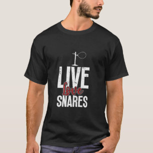 Camiseta Live Love Snares Fios De Armadilhas