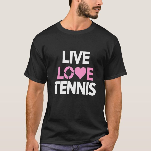 Camiseta Live Love Tênis Sports (Frente)