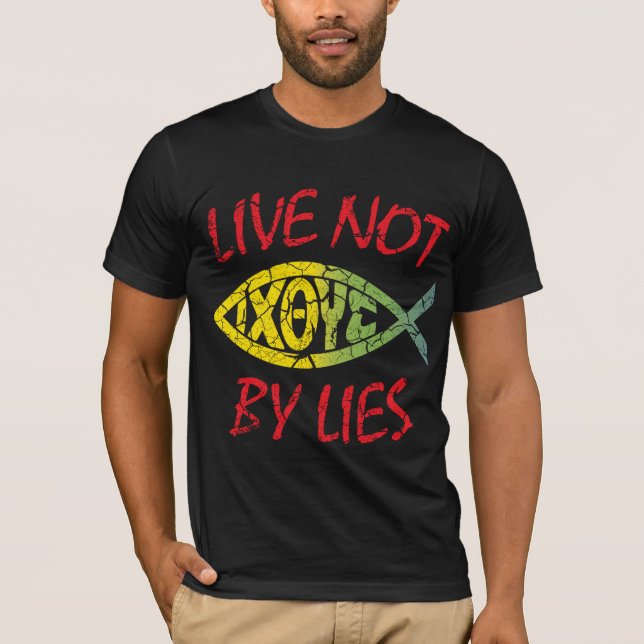 Camiseta Live Not By Lies - Christian Cote TSirt (Frente)