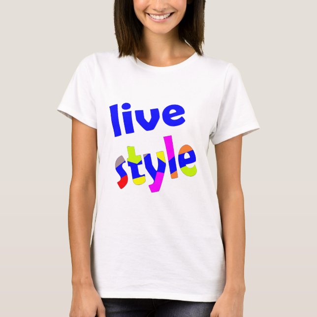 Camiseta live style (Frente)