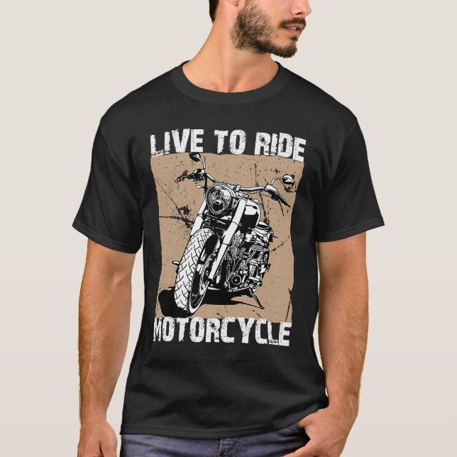Camiseta Live to Ride Bike (Frente)