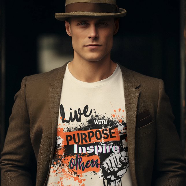Camiseta Live with Purpose: Inspire Others (Criador carregado)