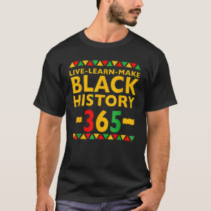 Camiseta LiveLearning Make Black History Month Natural