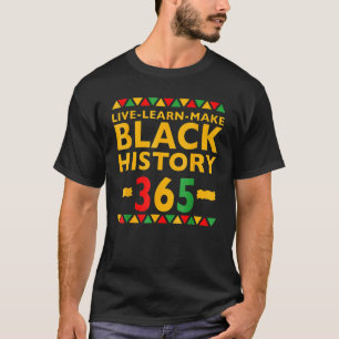 Camiseta LiveLearning Make Black History Month Natural