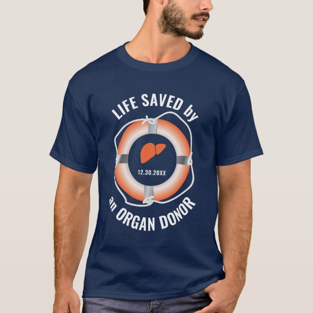 Camiseta Liver Transplant Nautical Custom  (Frente)