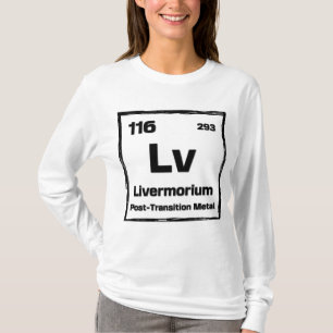 Camiseta Livermório (Lv) - Tabela Periódica dos Elementos