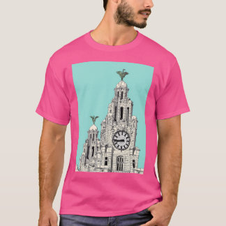 Camiseta Liverpool Liver Building Viagem Impressão