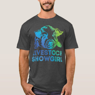 Camiseta Livestock Showgirl Showing Pigs At The Fair 