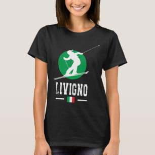 Camiseta Livigno Itália Ski Resort Alps (Alps) Souve Italia