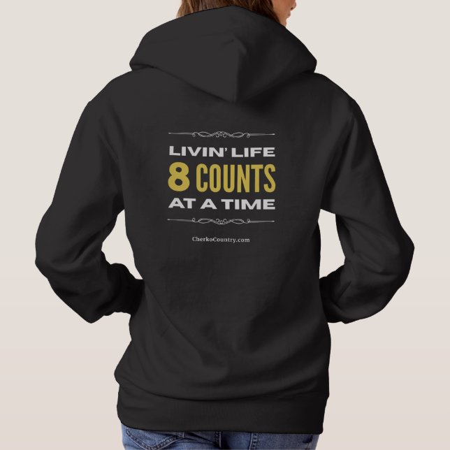 Camiseta "Livin' Life 8 Counts at a Time" (Verso)