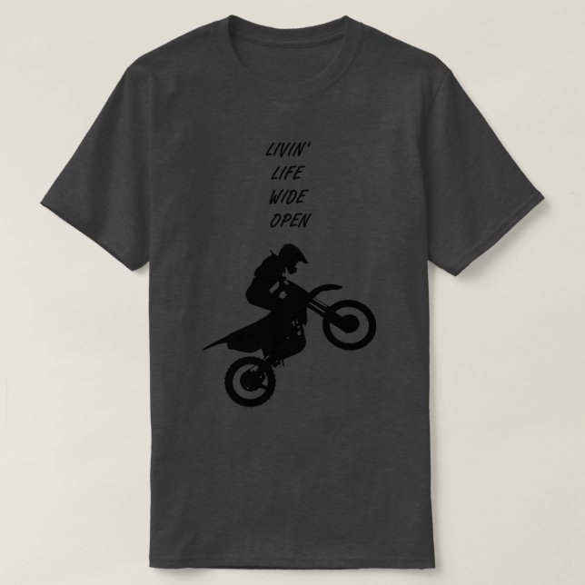 Camiseta Livin Life Wide Open (Frente do Design)