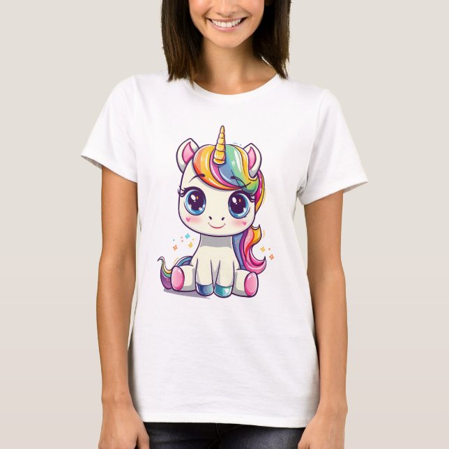 Camiseta LIVIYA - Rainbow Unicorn (Frente)