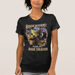 Camiseta livraria, por favor, sou um dragão de livros lend