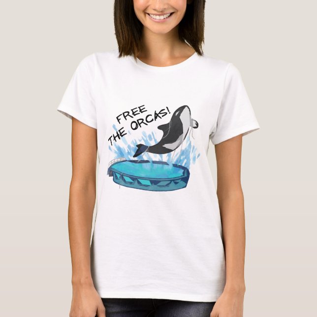 CAMISETA LIVRE AS ORCAS! (Frente)