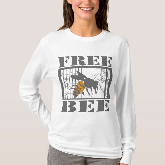 Camiseta livre da abelha (Frente)