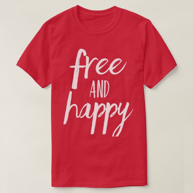Camiseta Livre e Feliz (Frente do Design)