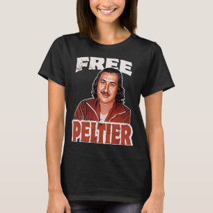 Camiseta LIVRE LEONARD PELTIER retrato prisional retro usad