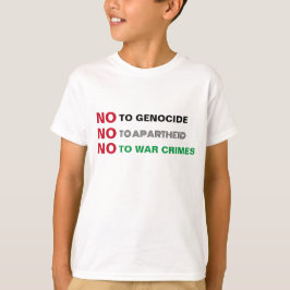 CAMISETA LIVRE PALESTINA NÃO AO GENOCÍDIO DE CRIMES DE GUER
