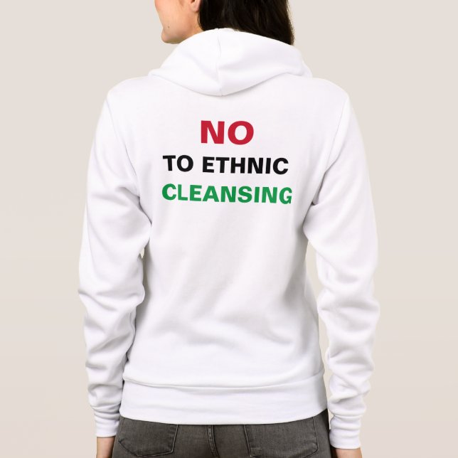 CAMISETA LIVRE PALESTINA NÃO AO GENOCÍDIO DE CRIMES DE GUER (Verso)