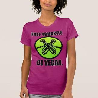 Camiseta Livre-se. Vai o Vegan!