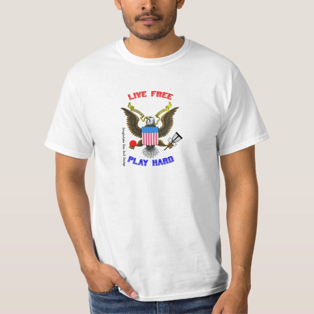 Camiseta Livre vivo - duro do jogo (Frente)