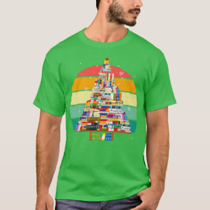 Camiseta Livro Amadurece Papais noeis Árvore de Natal Luzes