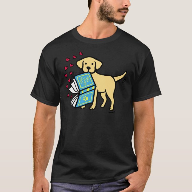 Camiseta Livro Amarelo Labrador Do Amor (Frente)