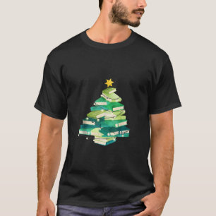 Camiseta Livro Bibliotecário Sobre As Luzes Da Árvore De Na
