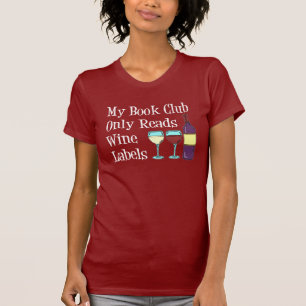 Camiseta Livro Clube Só Lê Rótulos De Vinho