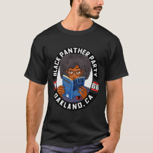 Camiseta Livro da História Negra Partido Pantera Garota Edu