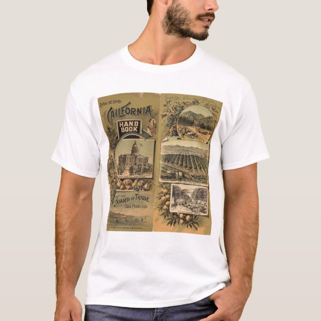 Camiseta Livro da mão de Califórnia (Frente)