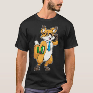 Camiseta Livro da Raposa como Nerd com Óculos