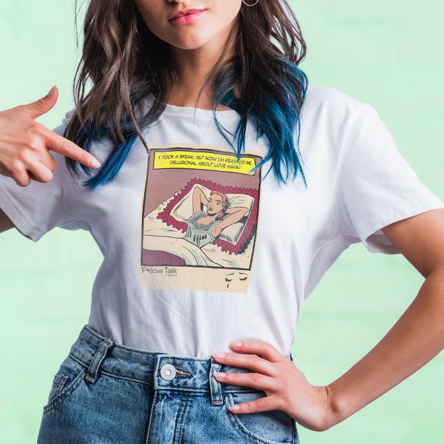 Camiseta Livro de BD sobre Retrorização da Mulher Determina (Criador carregado)