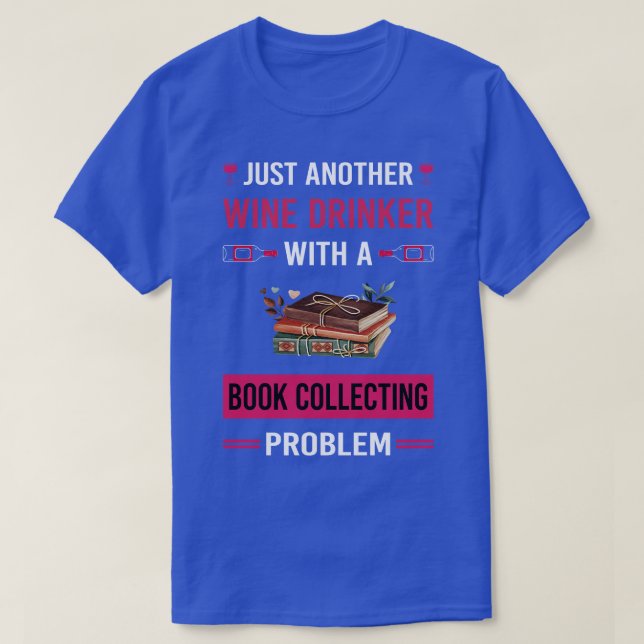 Camiseta Livro de Bebidas de Vinho Coletando Livros Biblióf (Frente do Design)