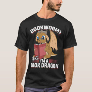 Camiseta Livro De Bookworms Lendo Fantasia Dragão Livro Cud