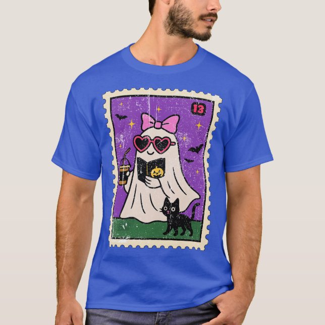 Camiseta Livro de café com gelo fantasma (Frente)