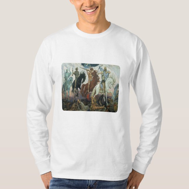 Camiseta Livro de cavaleiro de revelação quatro do (Frente)