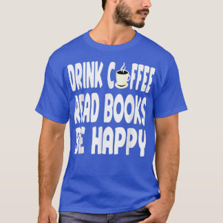 Camiseta Livro de Coffee Engraçado Leitura do Pão