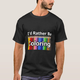 Camiseta Livro de Coloração de Adultos diz que Preferencial