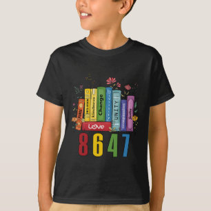 Camiseta Livro de Direitos Iguais Flores 8647 Trump Feminis